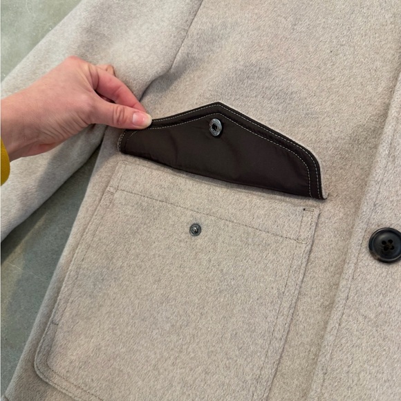 Express Tan Wool-Blend Trucker Jacket - Picture 8 of 12